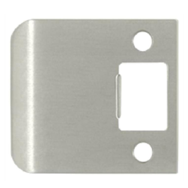 SPE25026 Extended Lip Strike Plate 2-1/2" Overall Bright Chrome Finish