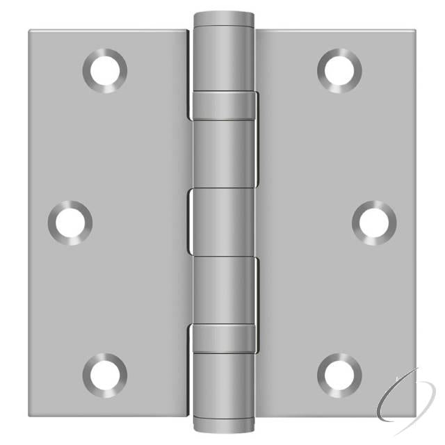 SS35BU32D 3-1/2" x 3-1/2" Square Hinge; Satin Stainless Steel Finish