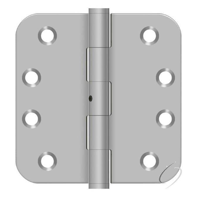 SS44R5U32D-RN 4" x 4" x 5/8" Radius Hinge; Satin Stainless Steel Finish