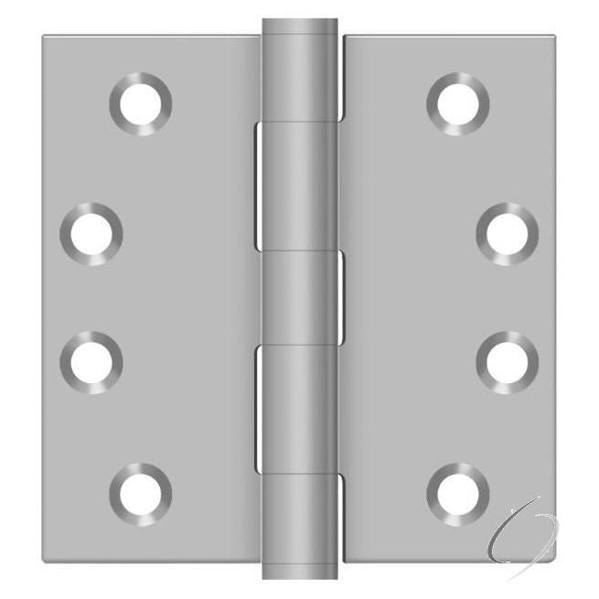 SS44U32D 4" x 4" Square Hinge; Satin Stainless Steel Finish