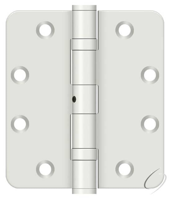 SS4540R4BNUSPW 4-1/2" x 4" x 1/4" Radius Hinge; White Finish