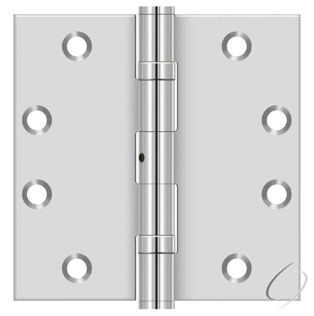 SS45NBU32 4-1/2" x 4-1/2" Square Hinge; Bright Stainless Steel Finish