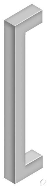 SSP1210U32D 12" Single Side Contemporary Pull Satin Stainless Steel Finish