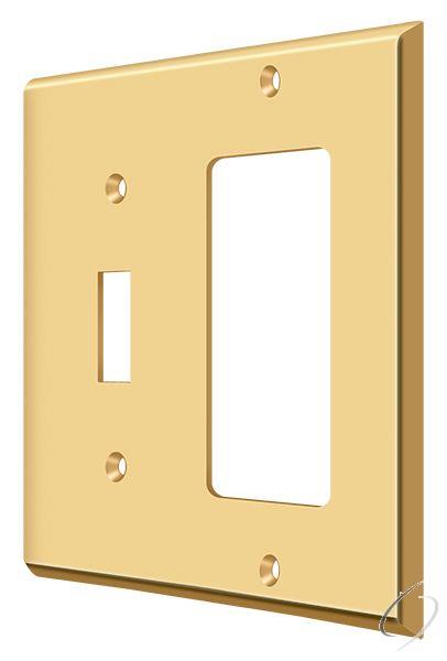 SWP4743CR003 Switch Plate; Single Switch/Single Rocker; Lifetime Brass Finish