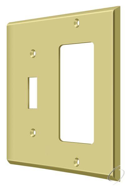 SWP4743U3 Switch Plate; Single Switch/Single Rocker; Bright Brass Finish