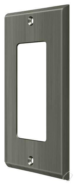 SWP4754U15A Switch Plate; Single Rocker; Antique Nickel Finish