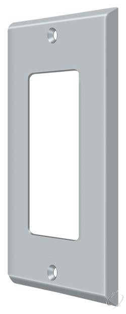 SWP4754U26D Switch Plate; Single Rocker; Satin Chrome Finish