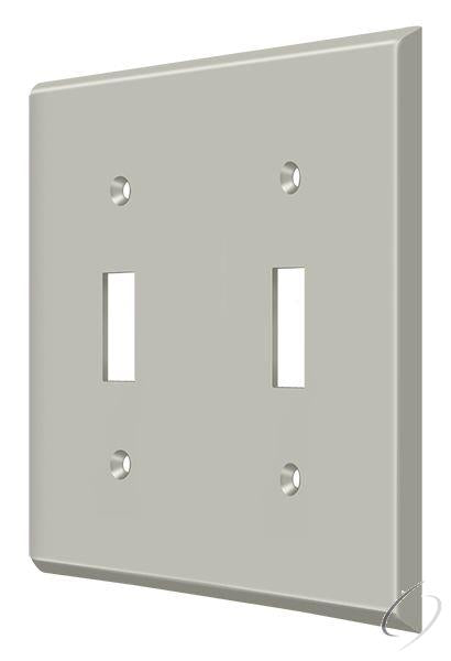 SWP4761U15 Switch Plate; Double Standard; Satin Nickel Finish
