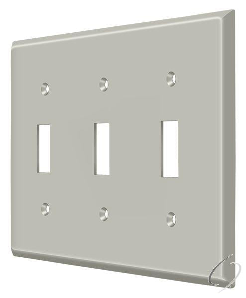 SWP4763U15 Switch Plate; Triple Standard; Satin Nickel Finish