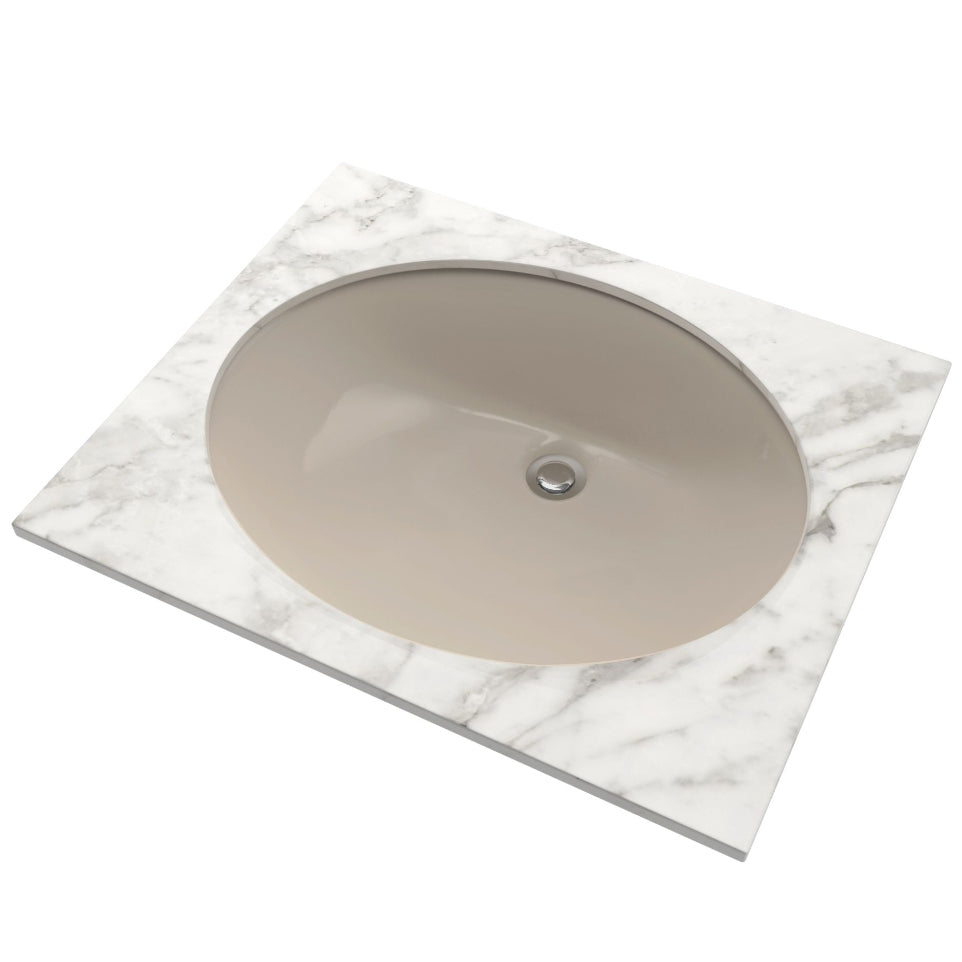 LT569#03 - 17" x 14" Undermount Bathroom Sink - Bone