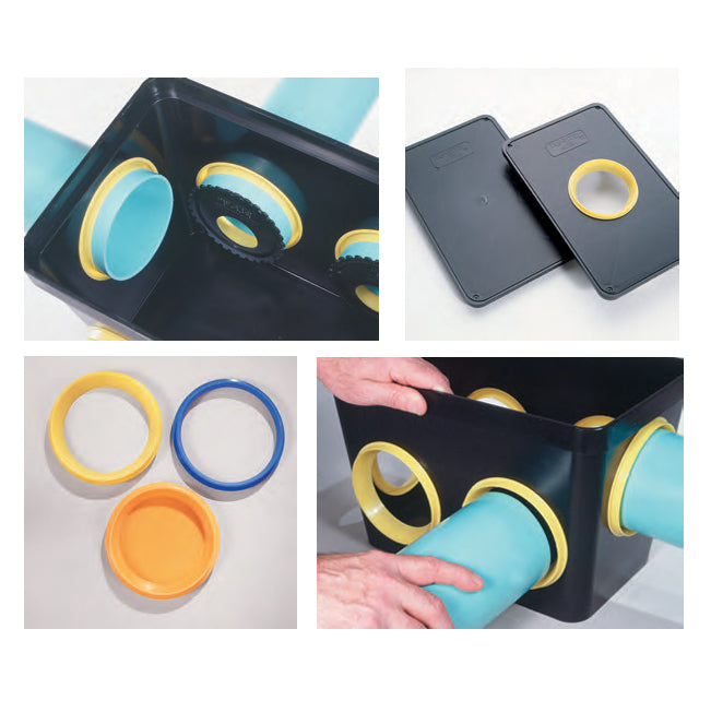 Tuf-Tite 4HD2 - 4 Hole Drain Distribution Box - Seals not Included