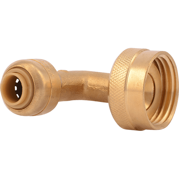 SharkBite U2276LF - 1/4" SharkBite x 3/4" Garden Hose Nut Dishwasher Elbow