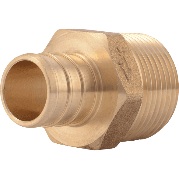SharkBite UC134LF - 3/4" PEX x 3/4" MNPT Lead Free Brass Adapter