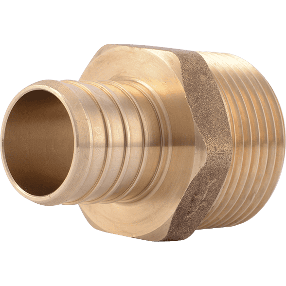 SharkBite UC140LF - 1" PEX x 1" MNPT Lead Free Brass Adapter