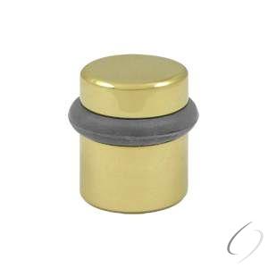 UFB4505U3-UNL Round Universal Floor Bumper 1-1/2"; Unlacquered Bright Brass Finish