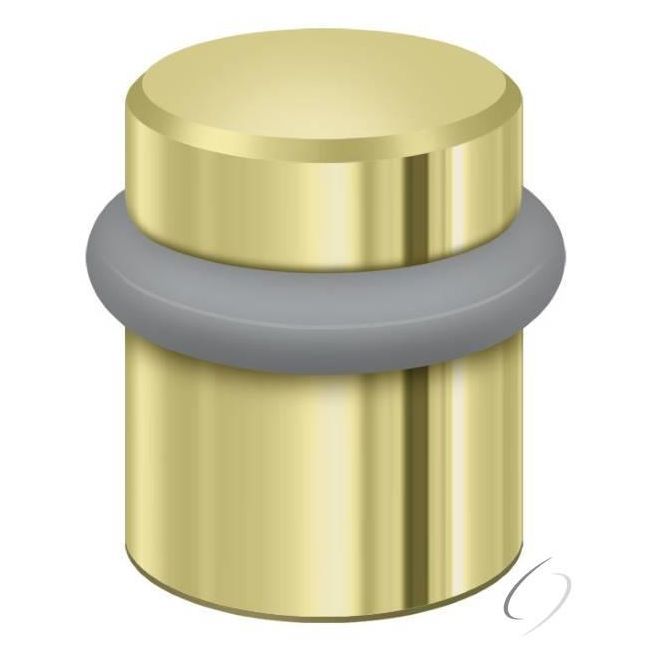 UFB4505U3 Round Universal Floor Bumper 1-1/2"; Bright Brass Finish