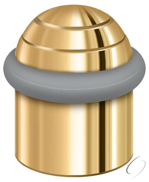 UFBD4505CR003 Round Universal Floor Bumper Dome Cap 1-1/2"; Lifetime Brass Finish