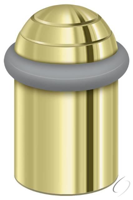 UFBD5000U3 Round universal Floor Bumper Dome Cap 2"; Bright Brass Finish