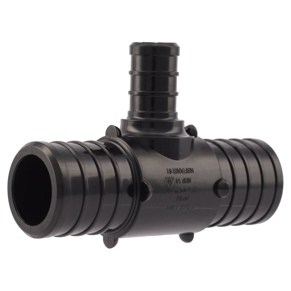 SharkBite UP415 - 1" x 1" x 1/2" Barbed PEX Reducing Tee