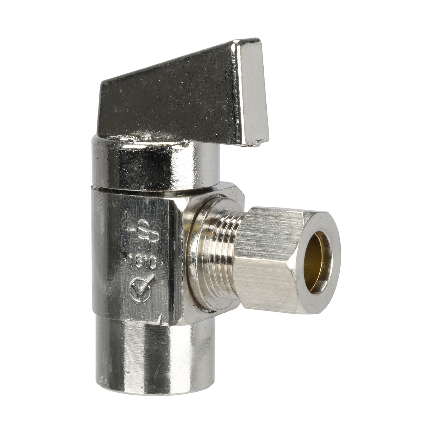 Lead Free Angle Valve - 1/2" Rehau PEX x 3/8" Compression