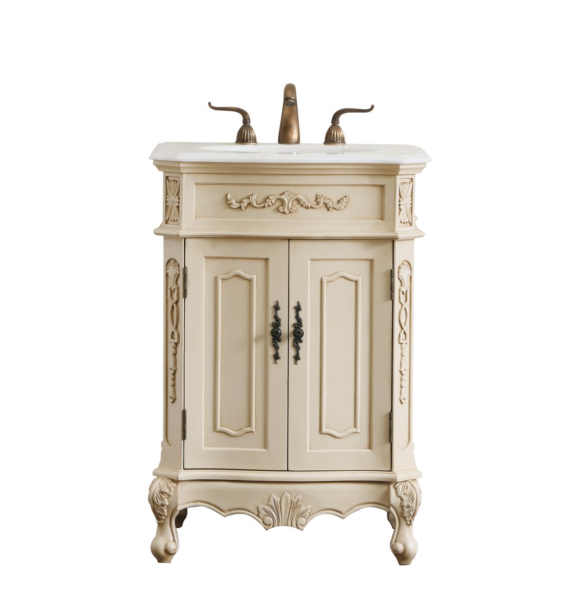 VF10124LT 24" Single Bathroom Vanity Set in Light Antique Beige