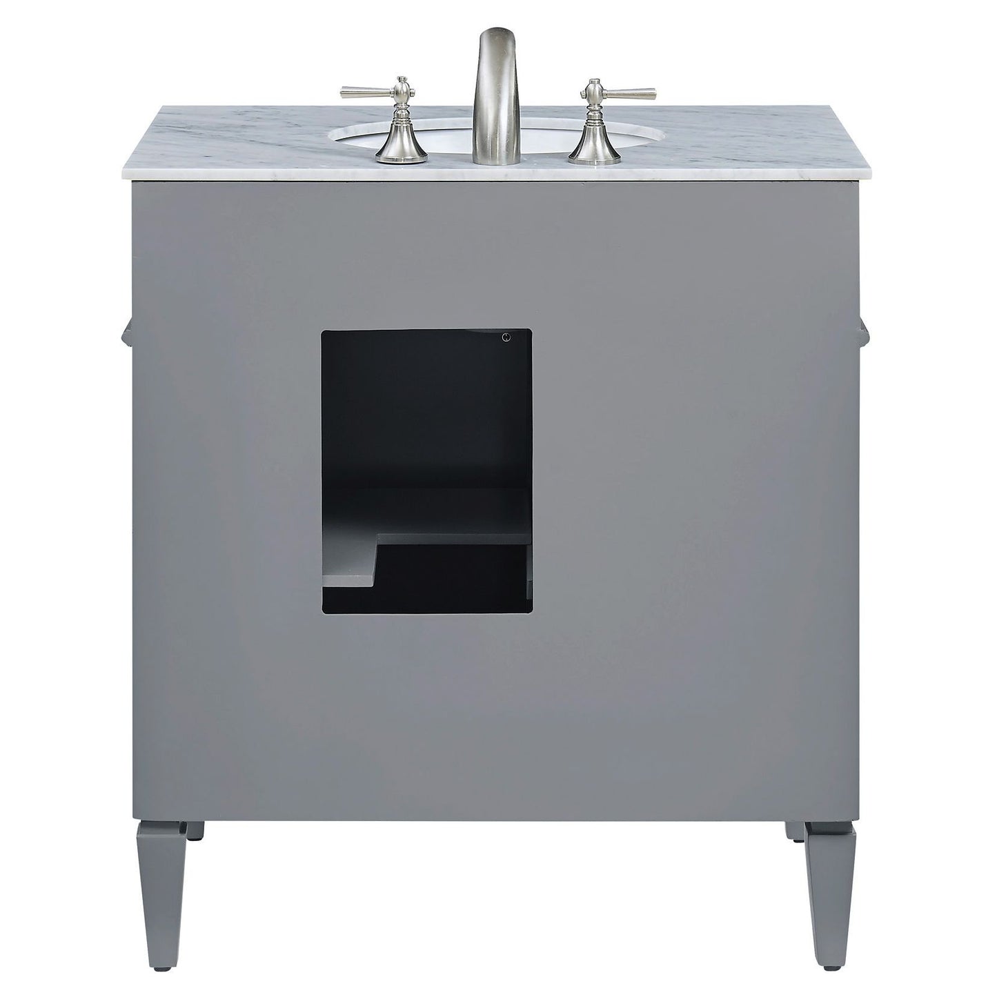 VF-1025 32" Single Bathroom Vanity Set in Grey