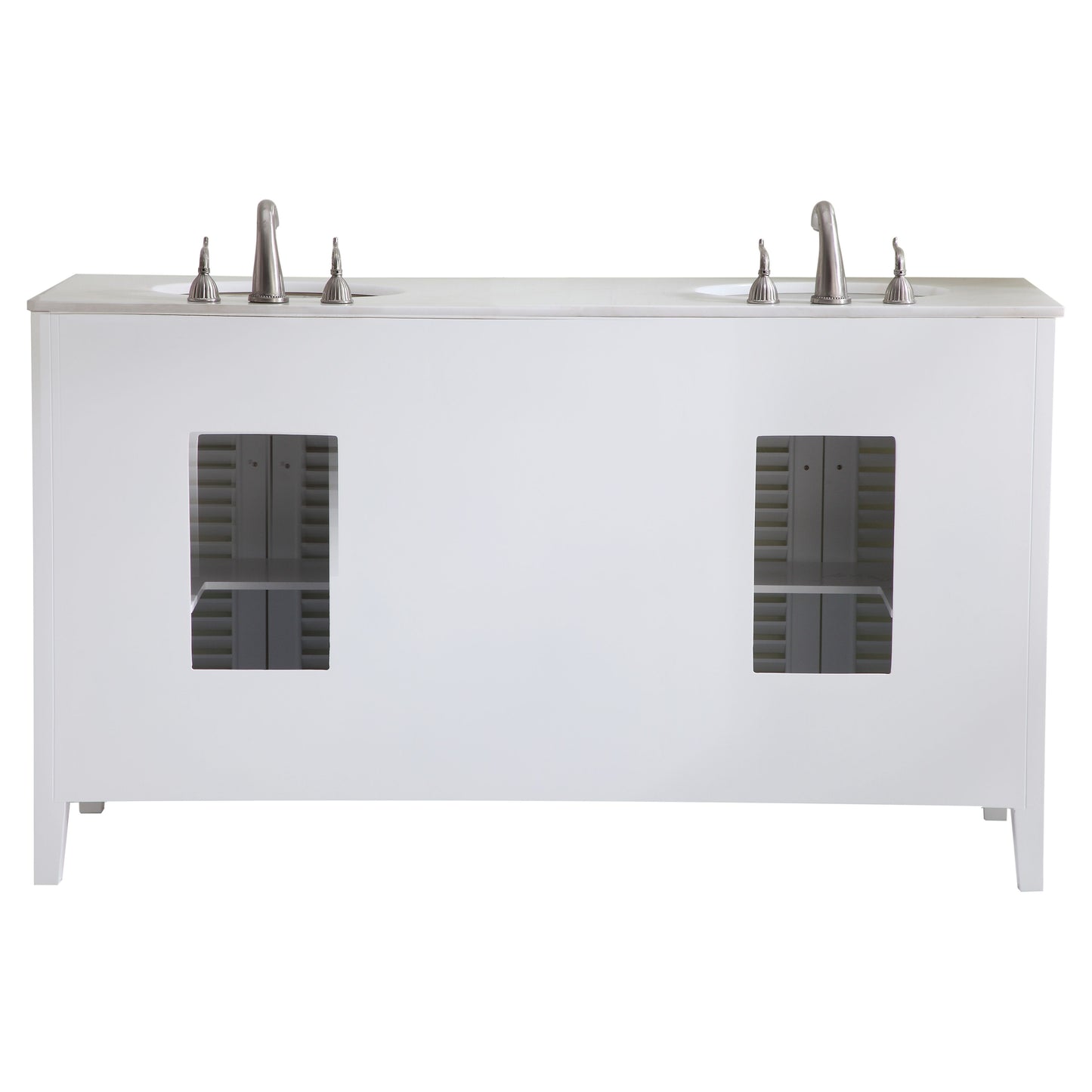VF-1042 60" Double Bathroom Vanity Set in White
