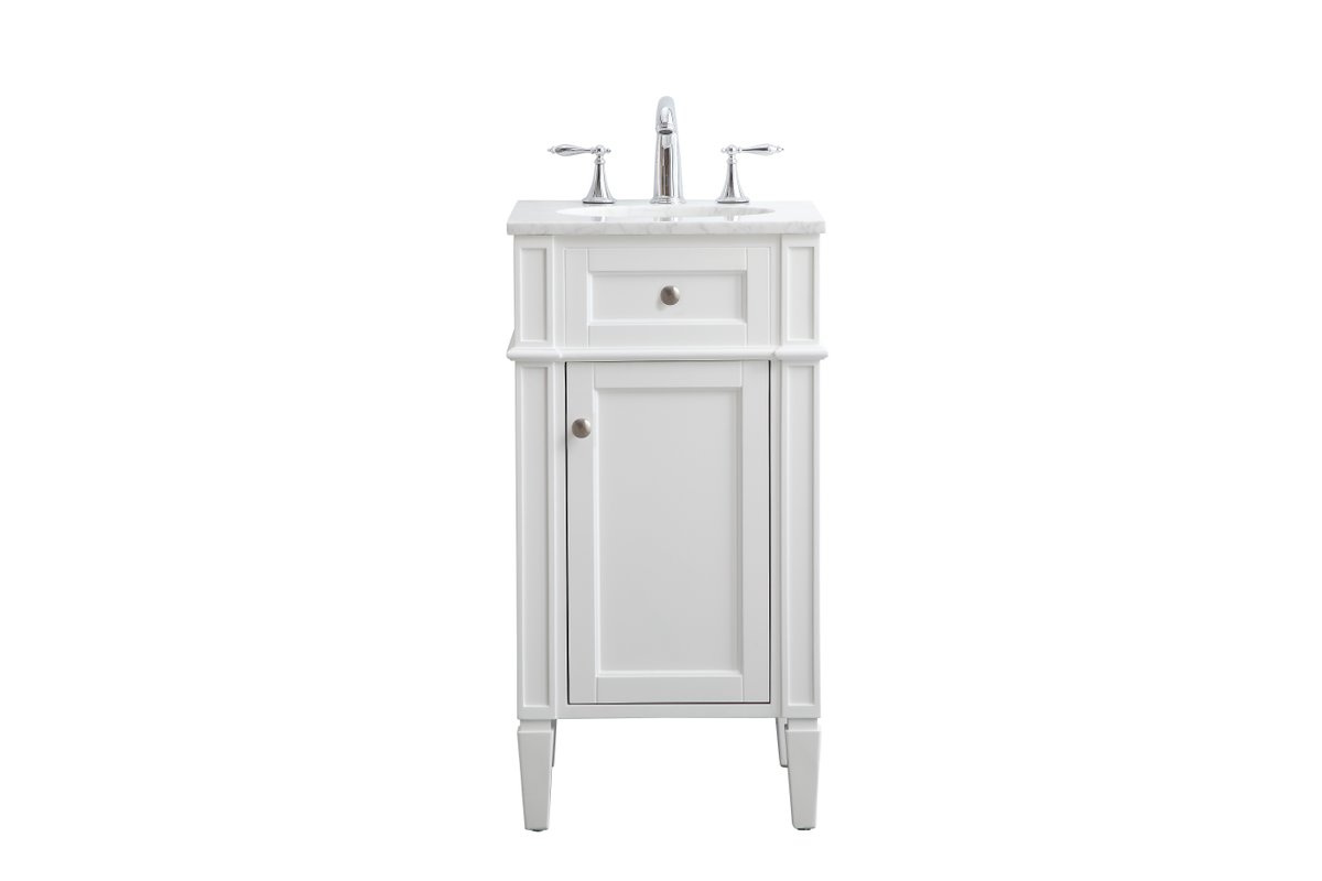 VF12518WH 18" Single Bathroom Vanity Set in White