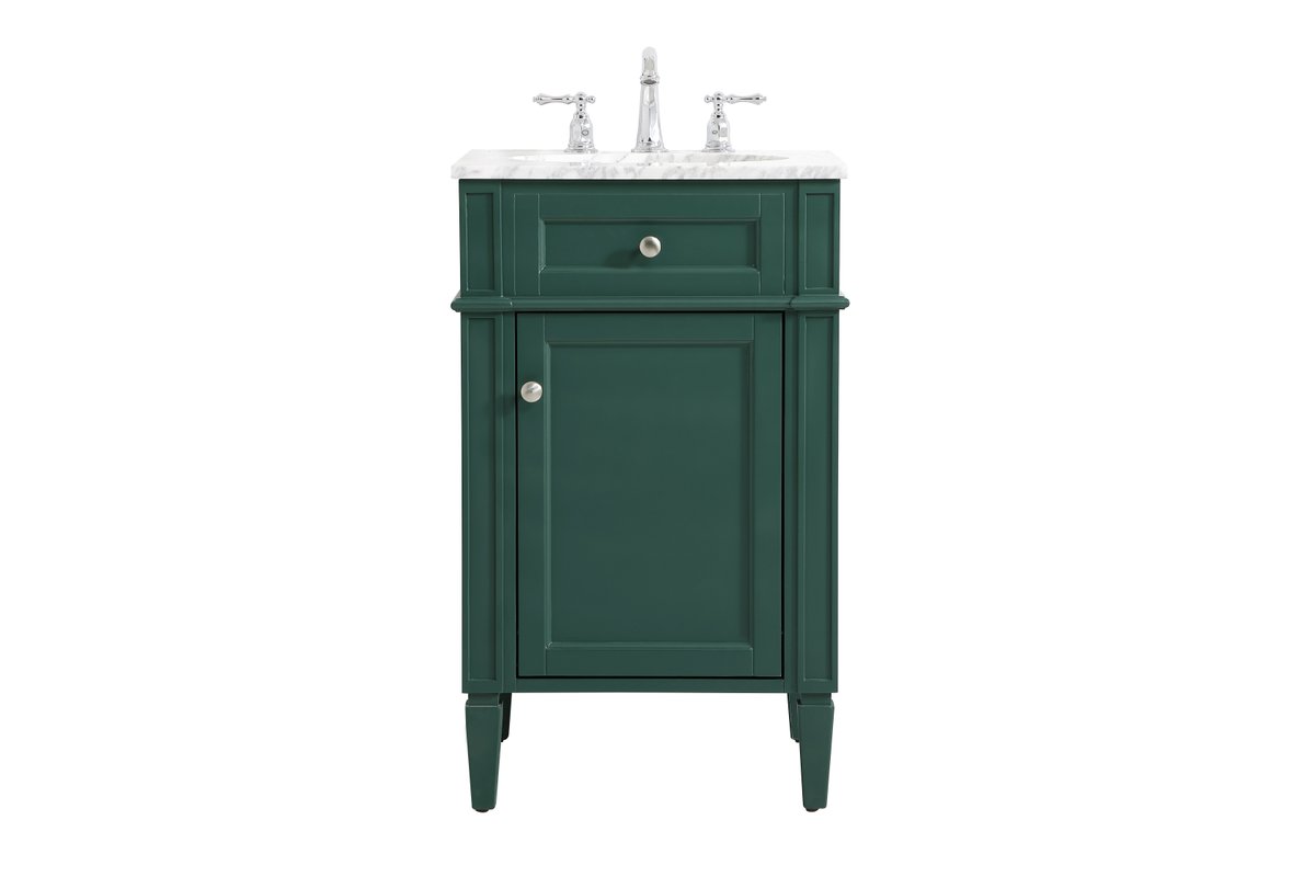VF12521GN 21" Single Bathroom Vanity in Green