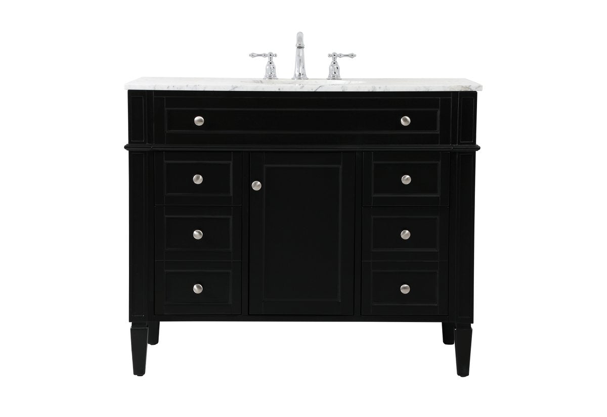 VF12542BK 42" Single Bathroom Vanity in Black