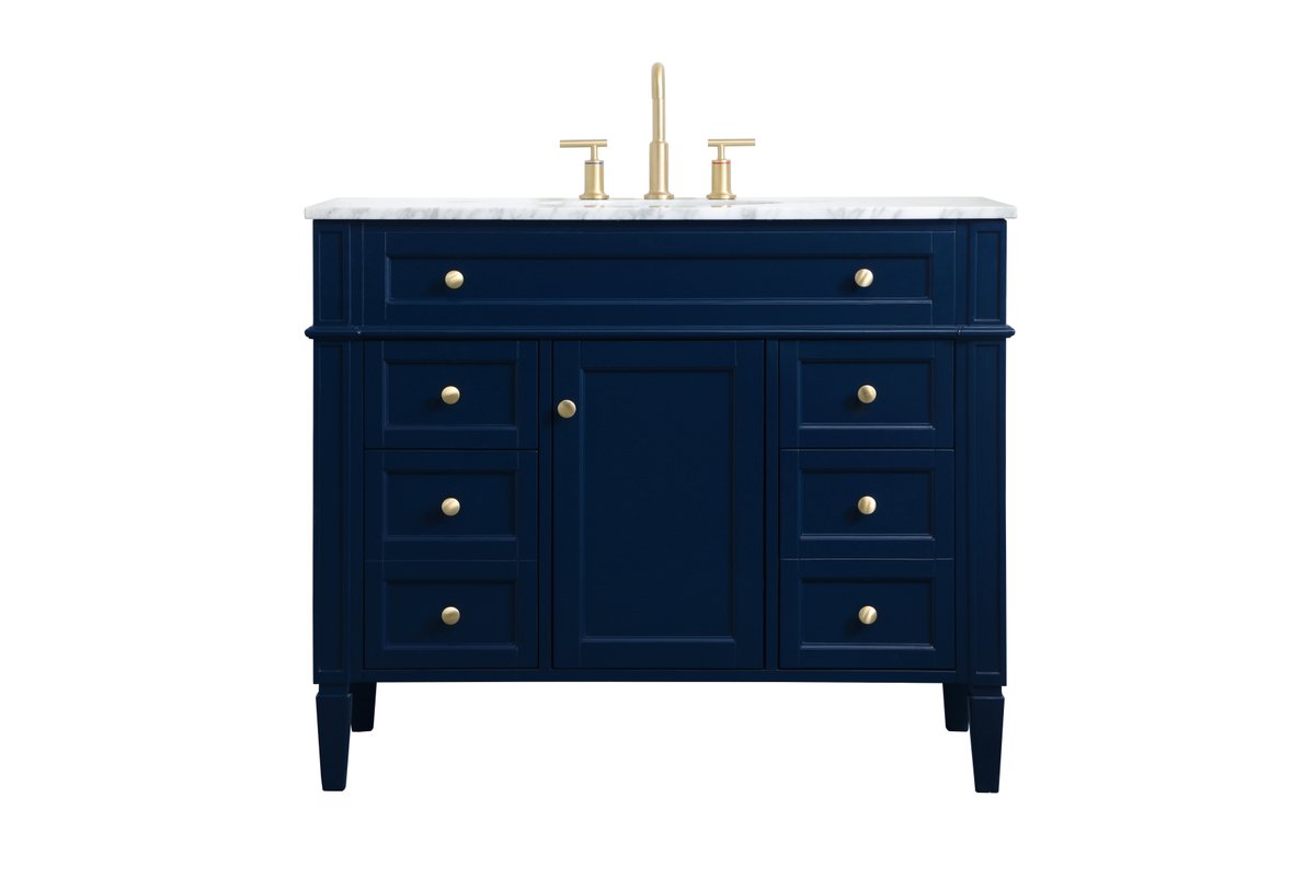 VF12542BL 42" Single Bathroom Vanity in Blue