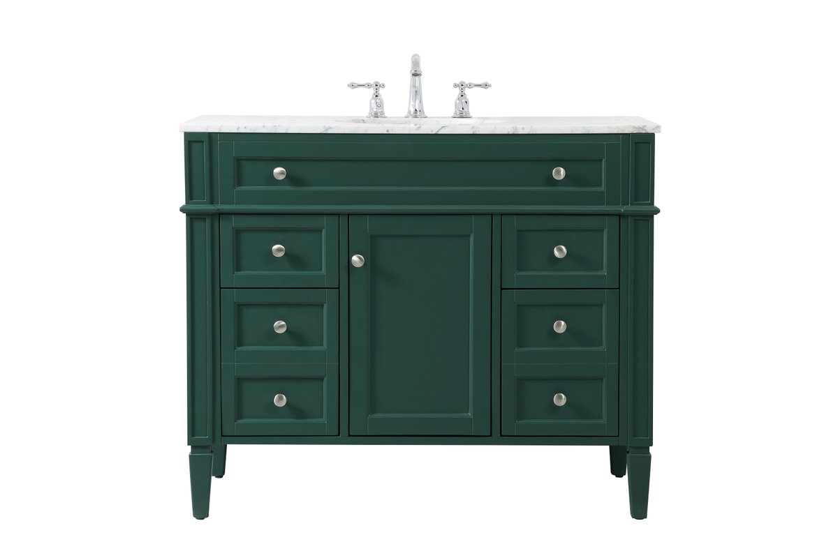 VF12542GN 42" Single Bathroom Vanity in Green