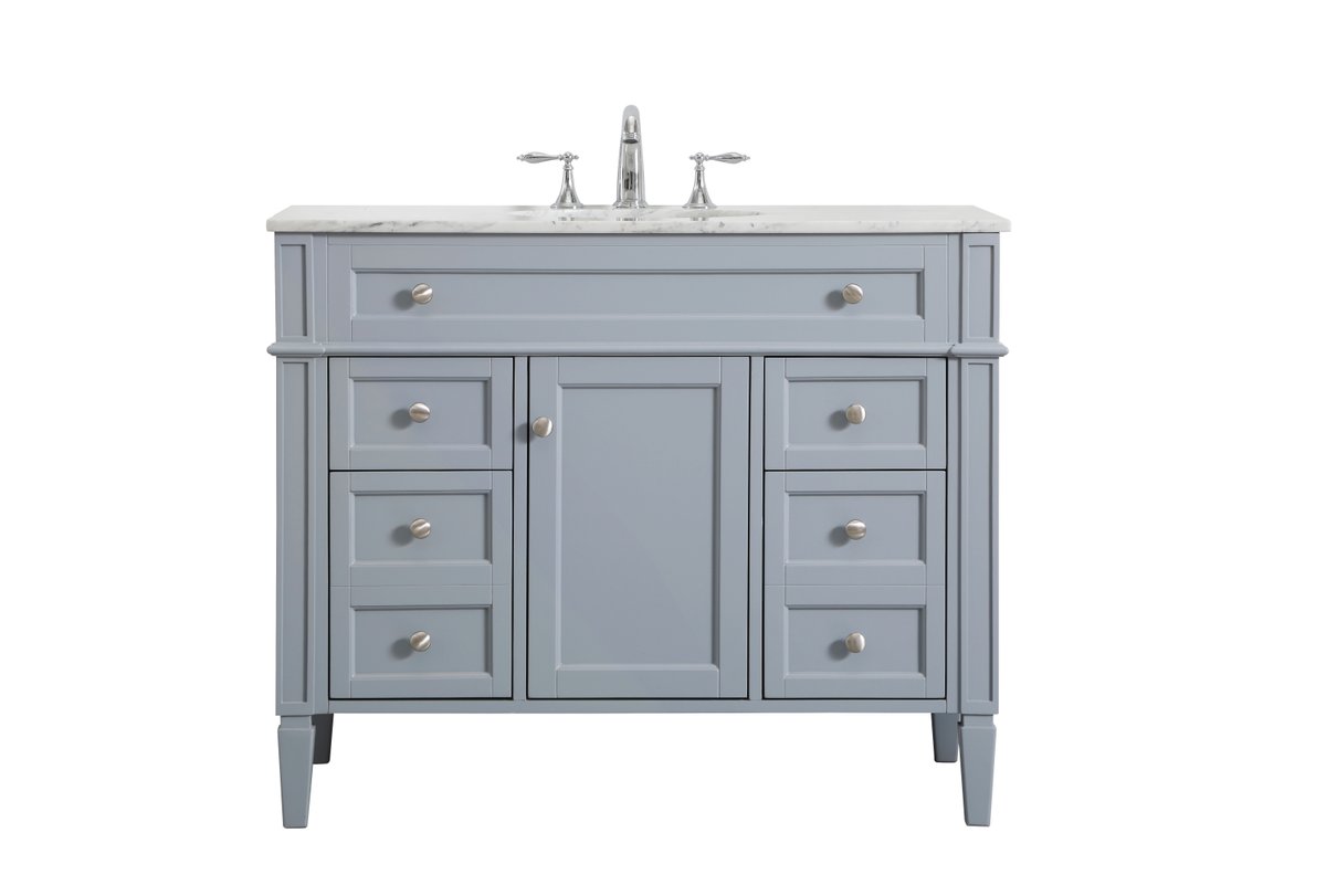 VF12542GR 42" Single Bathroom Vanity in Grey
