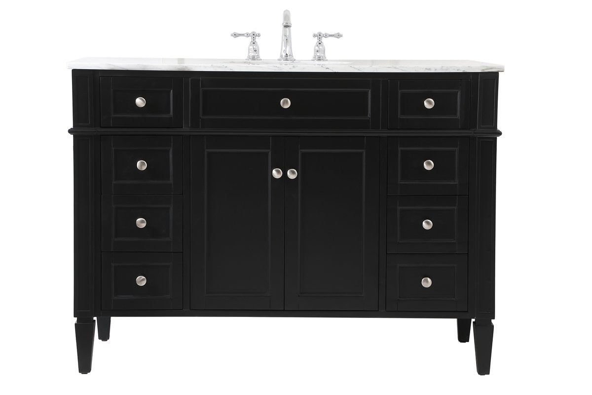 VF12548BK 48" Single Bathroom Vanity in Black