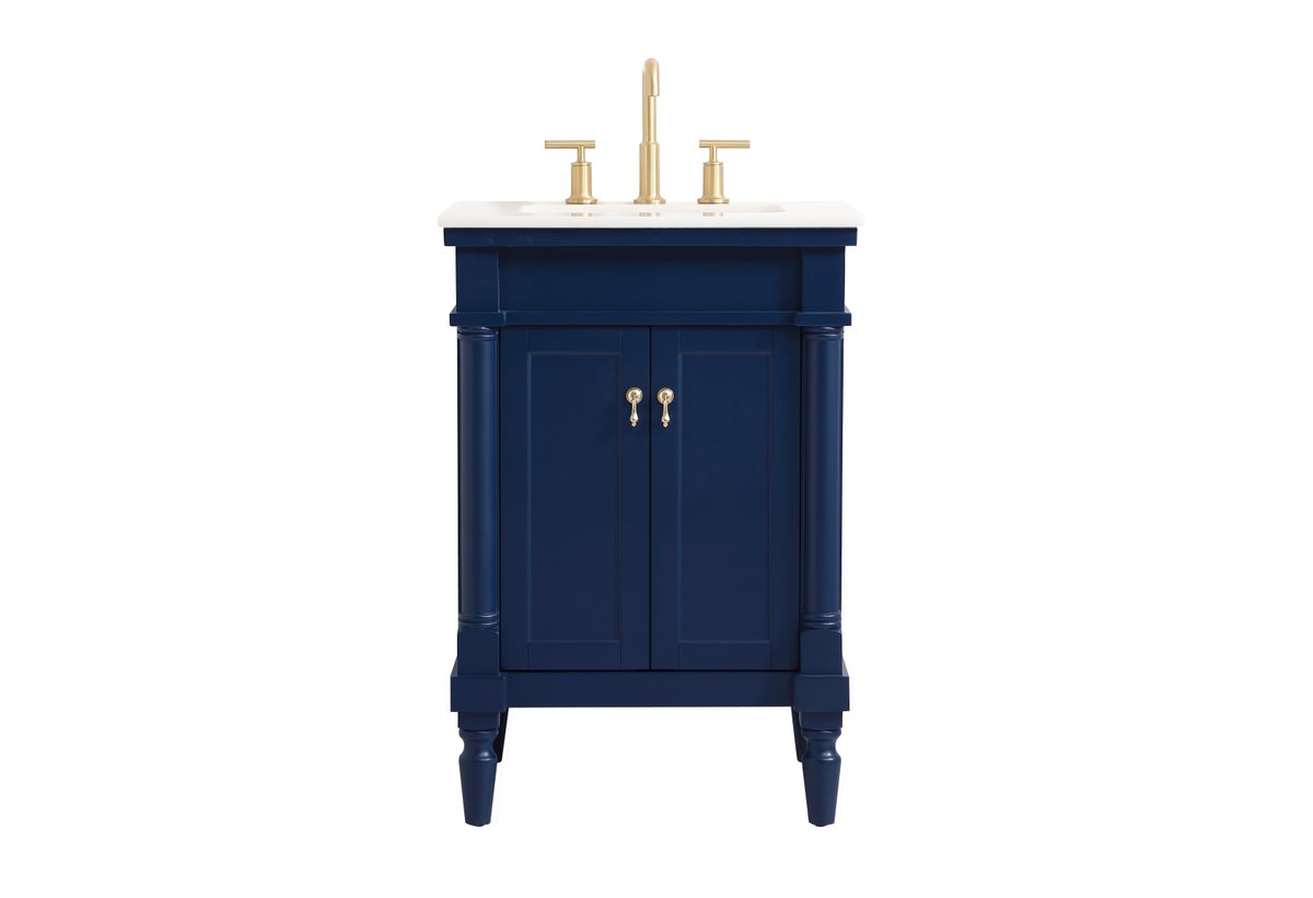 VF13024BL 24" Single Bathroom Vanity in Blue