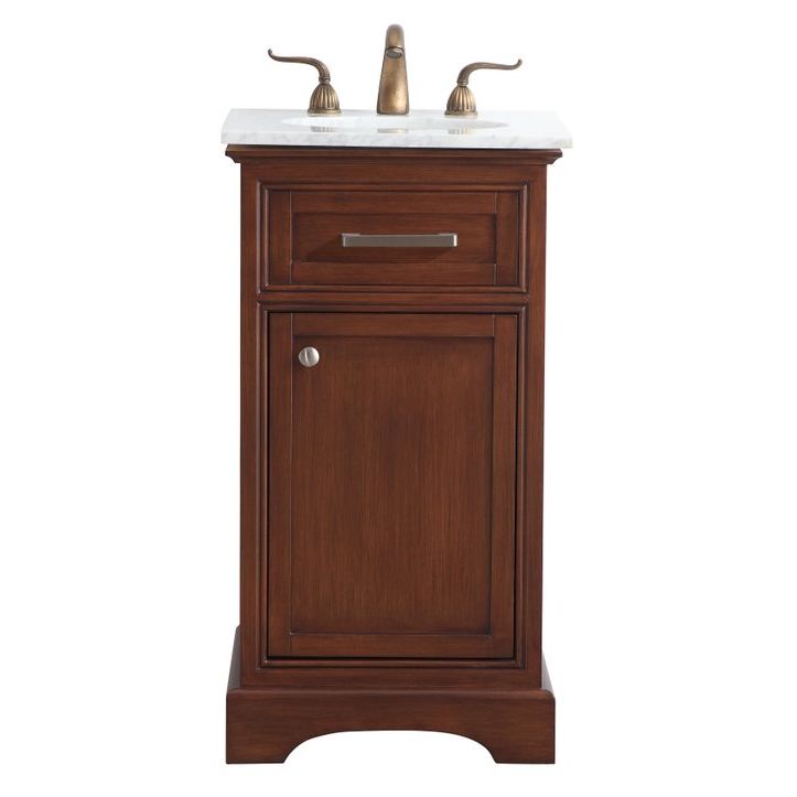 VF15019TK 19" Single Bathroom Vanity Set in Teak