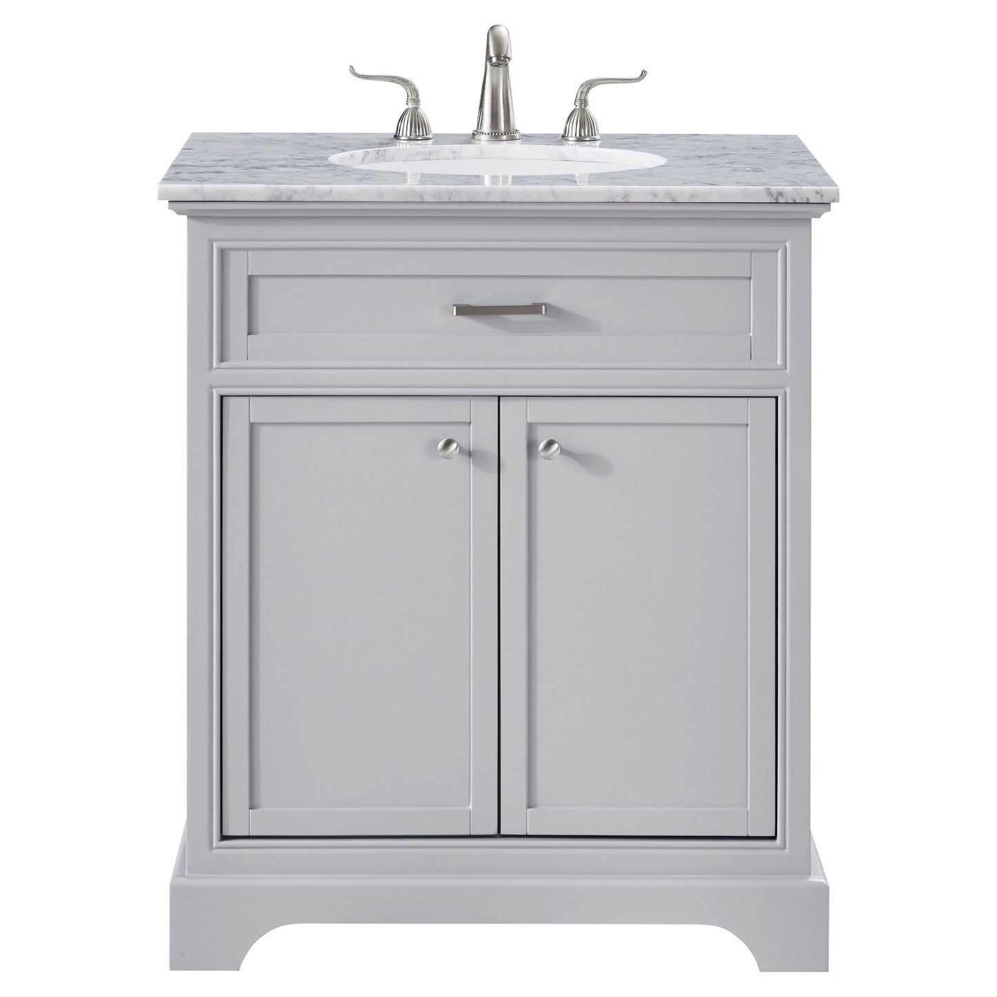 VF15030GR 30" Single Bathroom Vanity Set in Light Grey