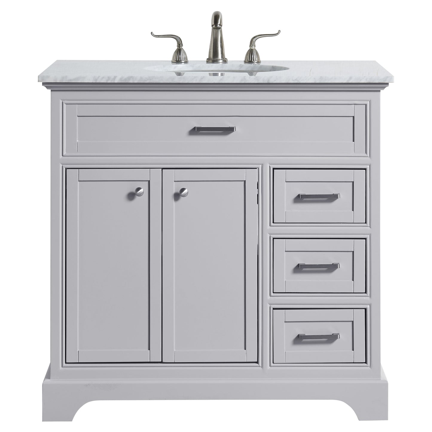 VF15036GR 36" Single Bathroom Vanity Set in Light Grey