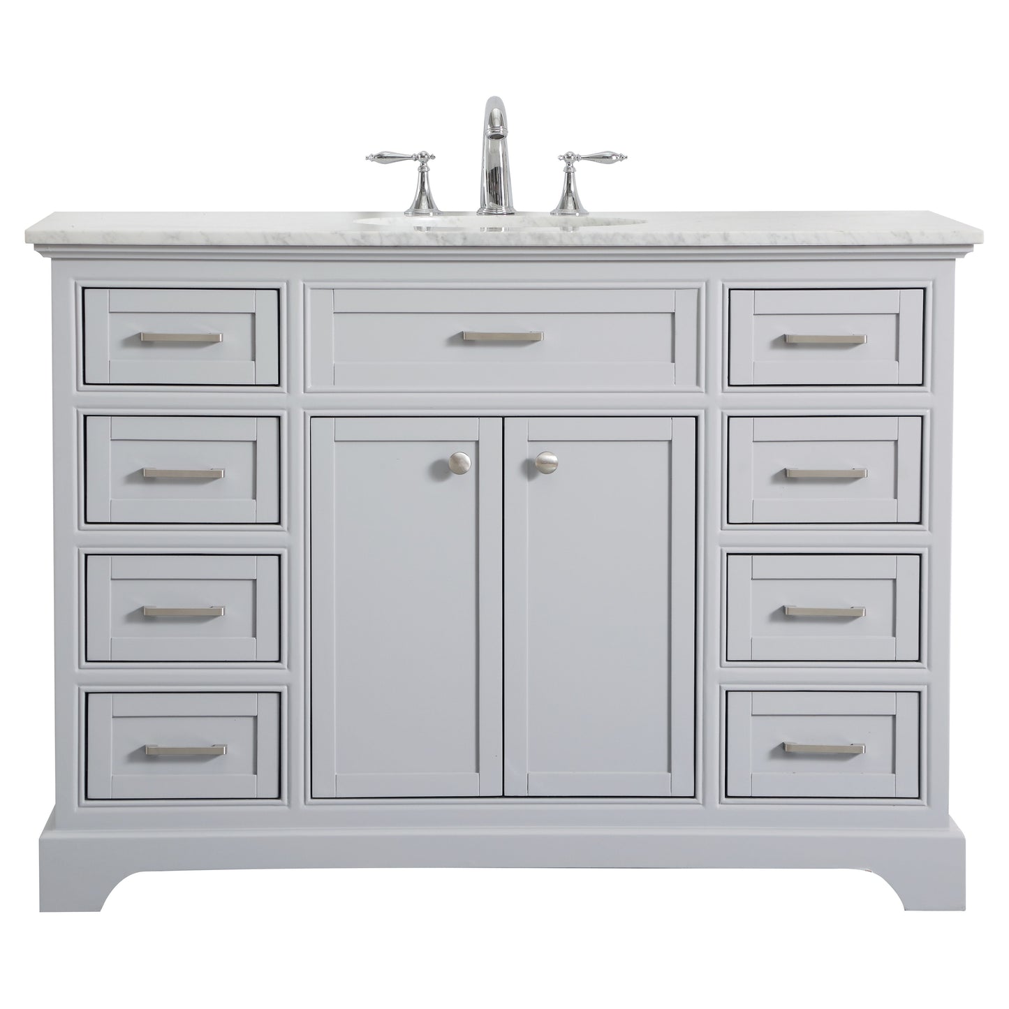 VF15048GR 48" Single Bathroom Vanity Set in Light Grey
