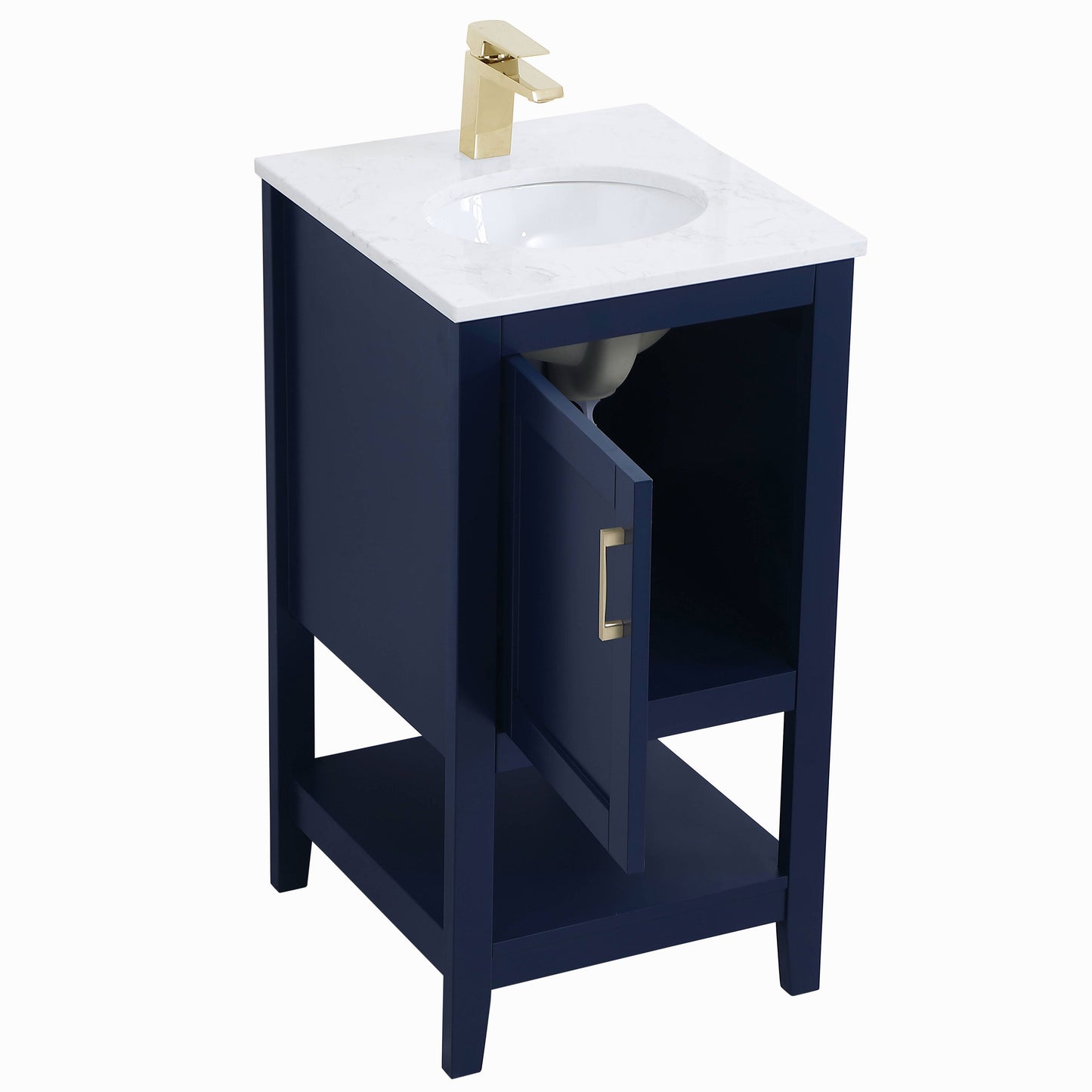 VF16018BL 18" Single Bathroom Vanity in Blue