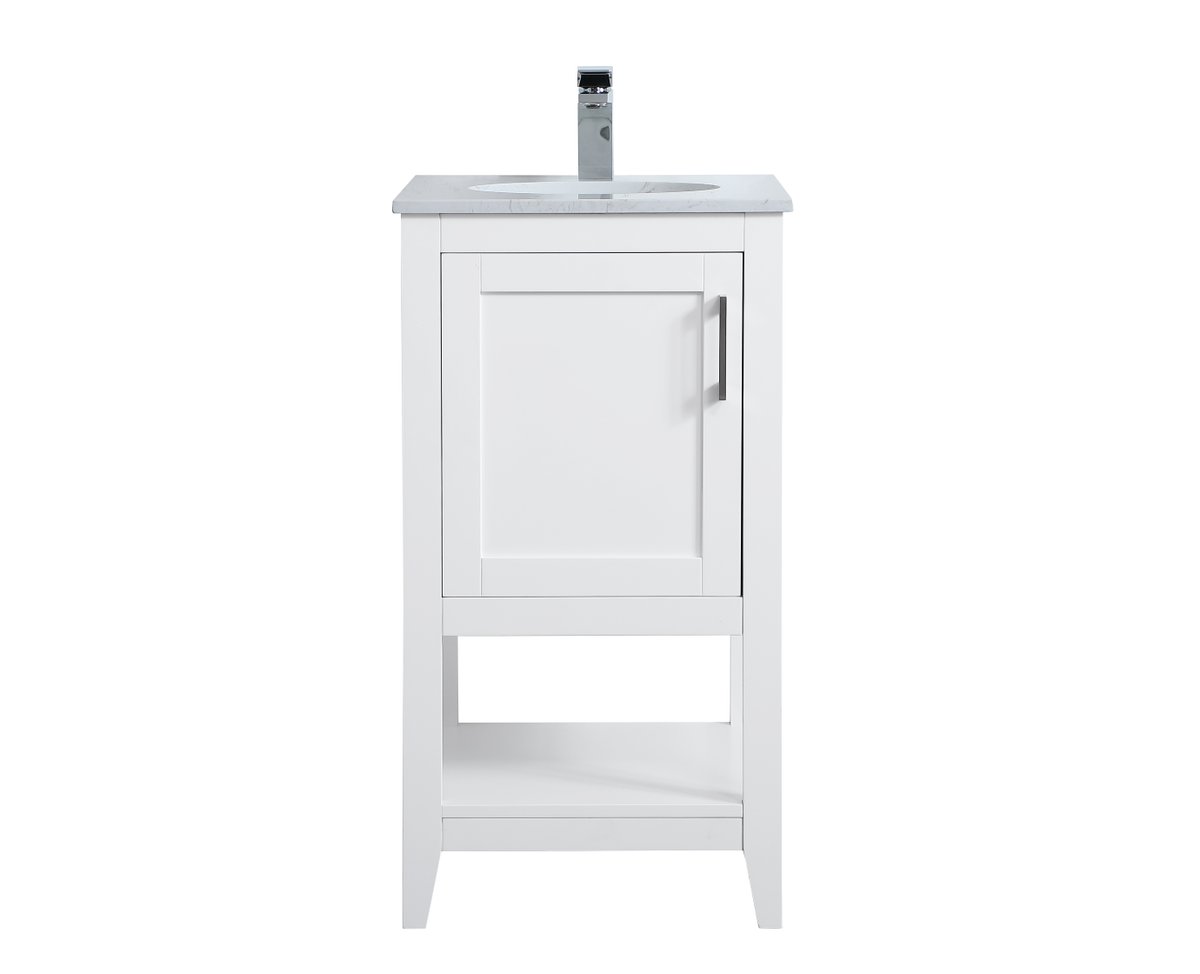 VF16018WH 18" Single Bathroom Vanity in White