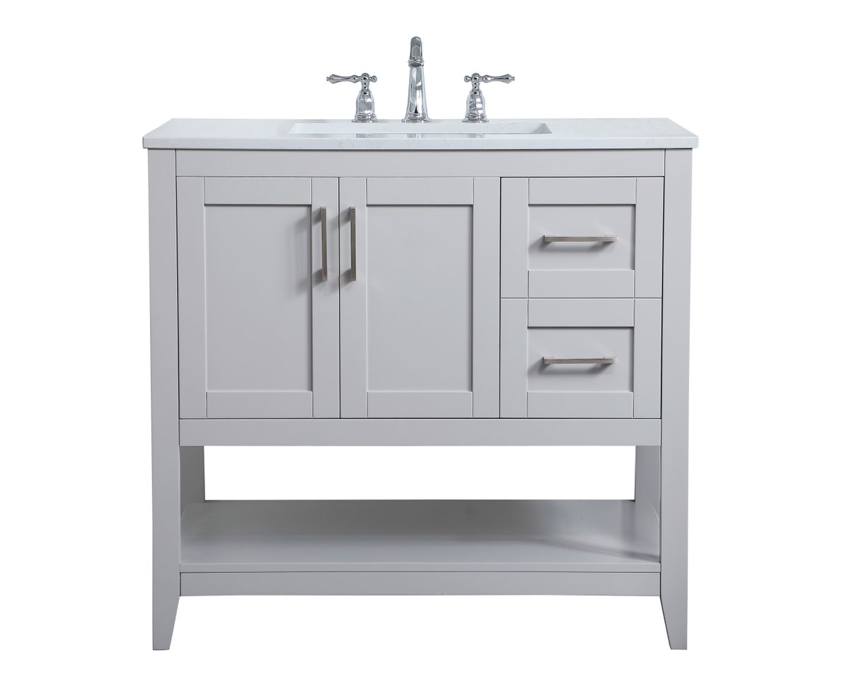 VF16036GR 36" Single Bathroom Vanity in Grey