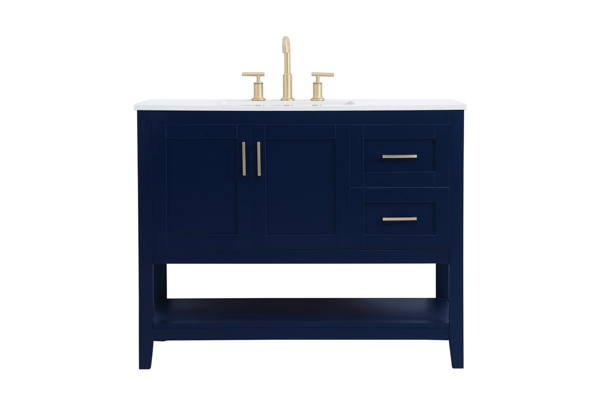 VF16042BL 42" Single Bathroom Vanity in Blue