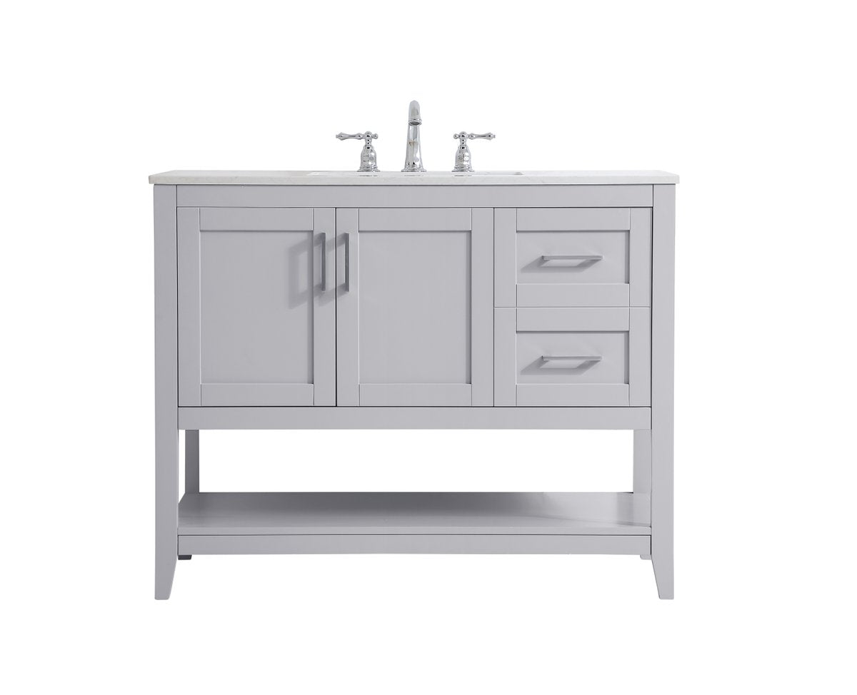 VF16042GR 42" Single Bathroom Vanity in Grey