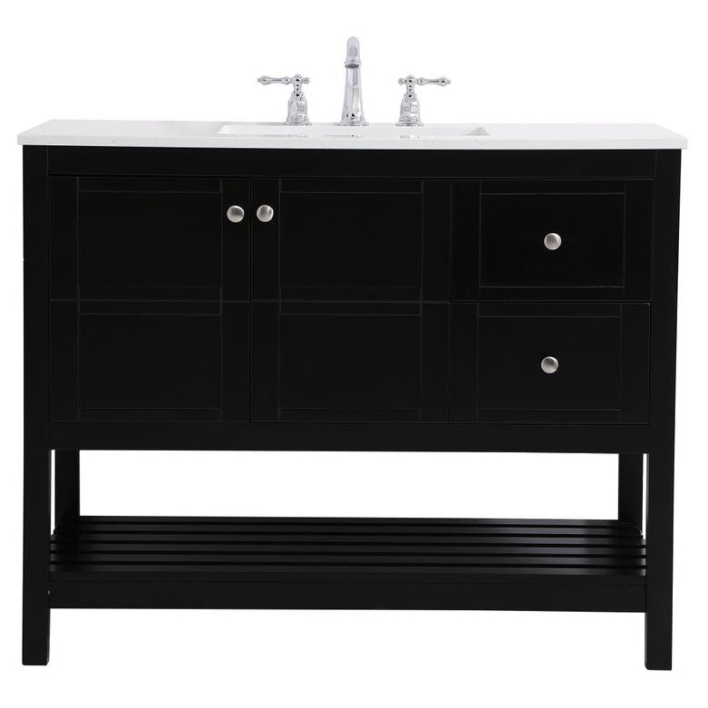 VF16442BK 42" Single Bathroom Vanity in Black