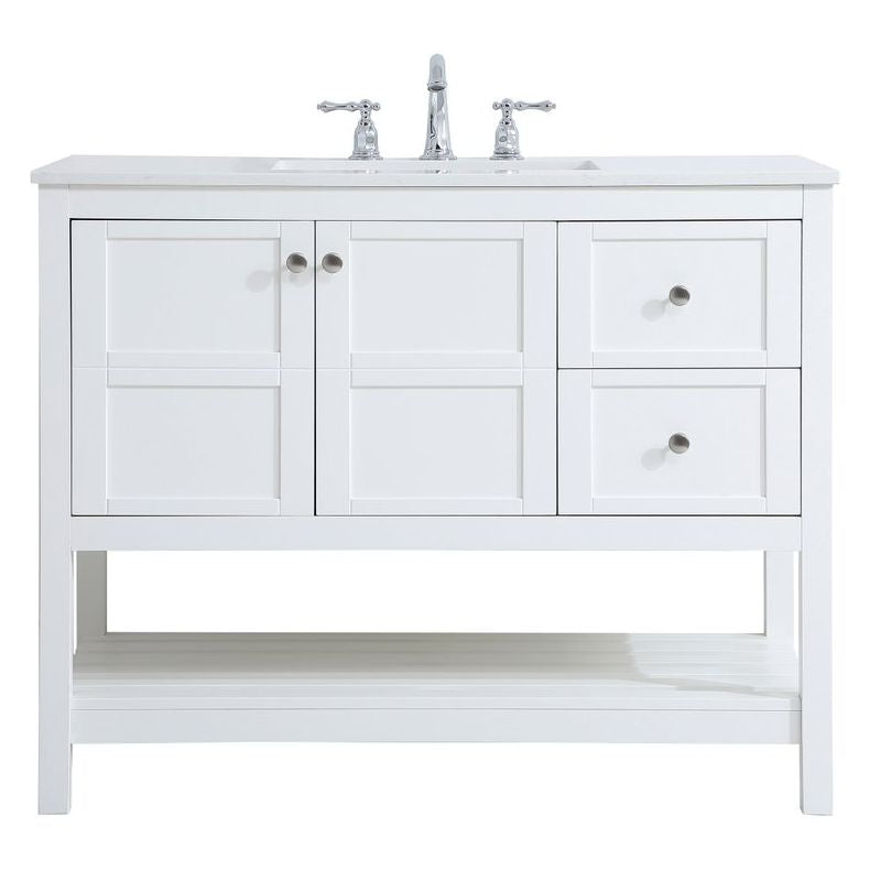 VF16442WH 42" Single Bathroom Vanity in White