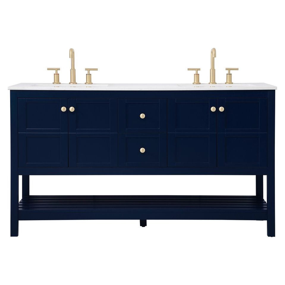 VF16460DBL 60" Single Bathroom Vanity in Blue