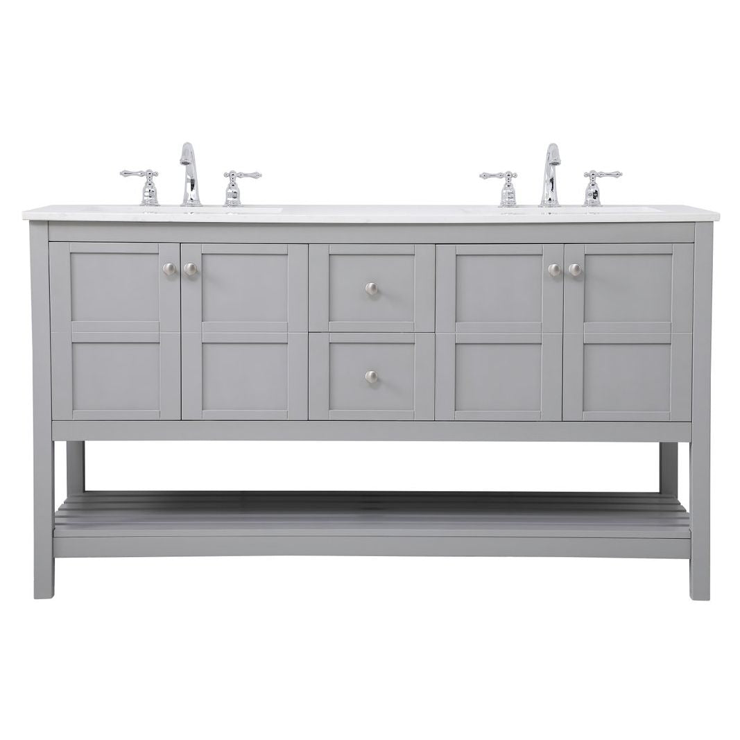 VF16460DGR 60" Single Bathroom Vanity in Gray