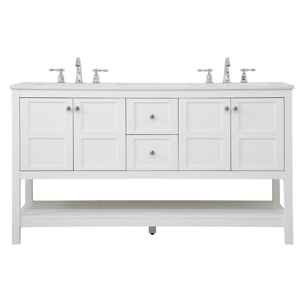 VF16460DWH 60" Single Bathroom Vanity in White