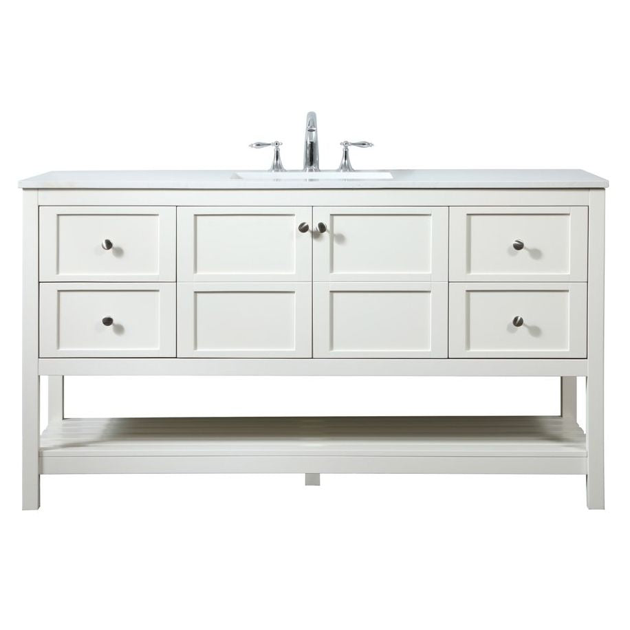 VF16460WH 60" Single Bathroom Vanity in White
